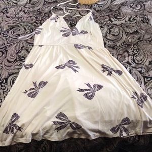 Betsy Johnson bow halter dress